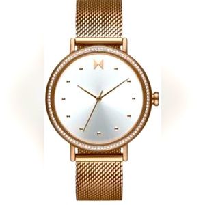 🔥MVMT Women's Dot Rose Gold-Tone Mesh NWT
Bracelet Watch 36mm Silver Dial
